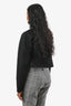 Ellery Black Structured Long Sleeve Crop Top Size 6