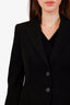 Dolce & Gabbana Black Wool Single Breasted Blazer Size 42