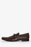Salvatore Ferragamo Brown Alligator Loafers Size 11D Mens