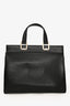 Gucci Black Grainy Calfskin Small Zumi Top Handle Bag with Strap