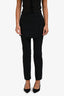 Issey Miyake Black Trousers with Skirt Overlay Size 1