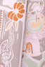Hermès Pink Multicolour Silk 'Bingata' Twilly Scarf