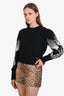 Pre-loved Chanel™ 2021 Black Cashmere Le Château des Dames Sweater Size 36