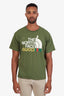Gucci x North Face Green Cotton Kitten Graphic T-Shirt Size M Mens