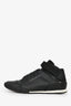 Louis Vuitton Black Leather Logo High-Top Sneakers Size 6 Men's