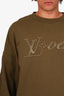 Louis Vuitton Green Studded "Lovers" Sweatshirt Size XXL Mens