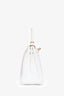 Hermès 2019 White Leather Kelly 28 'Retourne' Top Handle Bag with Shoulder Strap GHW