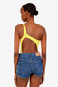Isabel Marant Yellow 'Sage' One Shoulder Swimsuit Size 36