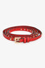 Valentino Red Leather Rockstud Flap Crossbody Bag