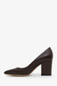Sergio Rossi Brown Leather Slingback Pumps Size 39