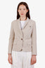 Brunello Cucinelli Beige Single Breasted Blazer Size 36