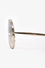 Chloe Gold '127S' Aviator Sunglasses
