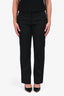Prada 2006 Black Wide-Leg Cropped Trousers Size 44