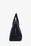 Burberry Black Grained Leather Greenwood Medium Bowling Bag with Strap