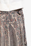 Isabel Marant Etoile Beige/Multicolour Silk Wrap Maxi Skirt Size 34