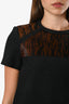 Isabel Marant Dark Grey Wool Tiger Print Calf Hair Short Sleeve Top Size 36