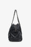 Pre-loved Chanel™ 2011-12 Black Quilted Crinkled Leather Ultra Stitch Satchel