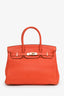Hermès 2014 Orange Togo Leather Birkin 30