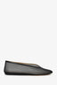 Le Monde Béryl Black Leather-Trimmed Mesh 'Luna' Ballet Flats Size 38