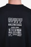 Balenciaga Black Cotton Care Label T-Shirt Size S Men's