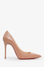 Christian Louboutin Nude Patent Leather So Kate 100 Heels Size 36.5