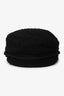 Pre-loved Chanel™ 2020 Black Tweed Beret Hat Size L