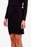 Proenza Schouler Black Pleated Midi Skirt Size 2