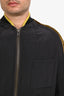 Haider Ackermann Navy/Brown Silk Bomber Jacket Estimated Size M Mens