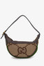 Gucci Brown Canvas Jumbo GG Ophidia Mini Shoulder Bag