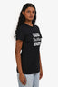 Max Mara Black Logo Short Sleeve T-Shirt Size S