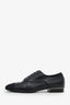 Pre-loved Chanel™ Black Leather Interlocking CC Chain Detail Oxfords Size 40