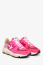 Golden Goose Hot Pink Suede Mesh Running Sneakers Size 38