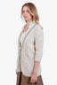 Brunello Cucinelli Cream Wool Button Up Cardigan Size S