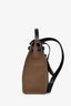 Hermès 2019 Etoupe/Black Canvas Leather Herbag 31
