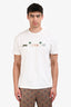 Louis Vuitton x The Darjeeling Limited 2026 White Logo Animal Embroidered Short Sleeve T-Shirt Size L Men