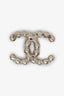 Pre-loved Chanel™ Gunmetal CC Bead Brooch