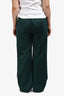 Tibi Green Track Pants Size L