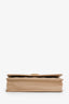 Pre-loved Chanel™ 2016 Beige Quilted Lambskin Leather Boy Wallet On Chain