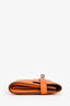 Hermès 2023 Orange Epsom Leather Kelly Wallet PHW