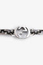Gucci Sterling Silver Interlocking Chain Bracelet Size 18