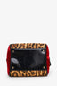 Christian Dior Brown/Caramel Leopard Pony Hair Gambler Dice Bowler Bag