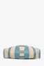 Hermès Blue Leather Canvas 'Petit H Bell' Tote