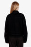 Miu Miu FW24 Black Flocked Chambray Blouson Jacket Size 44