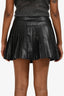 Bardot Black Vegan Leather Pleated Mini Skirt Size 4
