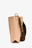 Stella McCartney Light Beige Pleather Logo Square Crossbody Bag