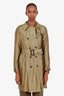 Gucci Vintage 2010 Green Trench Coat Estimated Size S