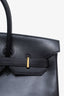 Hermès 2002 Black Box Leather Birkin 35 GHW