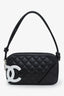Pre-loved Chanel™ 2004-05 Black Quilted Cambon Ligne Refurbished Pochette Bag