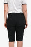 Saint Laurent Black Denim Dark Wash Bermuda Shorts Size 32