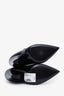 Saint Laurent Black Patent Leather Ankle Boots Size 38.5